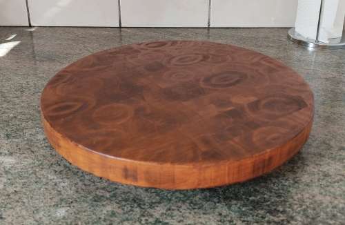 30cm end grain lazy susan (Dark Stain)