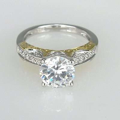 1.00 Cts Certified Beautiful Real Natural Diamond Wedding Gold Ring @ World Wide Free Shipping