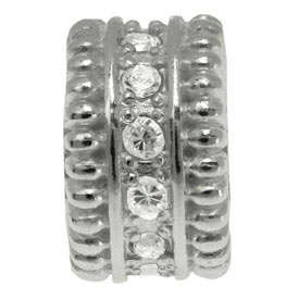 **Authentic**Donna Mia Silver Crystal Bead