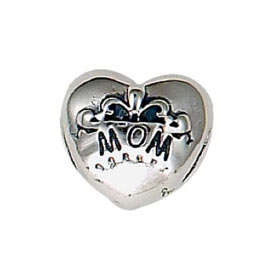 **Authentic**Donna Mia Silver Mom in a Heart Bead