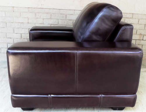 DONT MISS THIS SALE!! Leather Arm Chairs-Genuine Leather Chocolate Brown