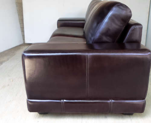 DEAL OF THE MONTH!! Chocolate Brown Genuine Leather Suite