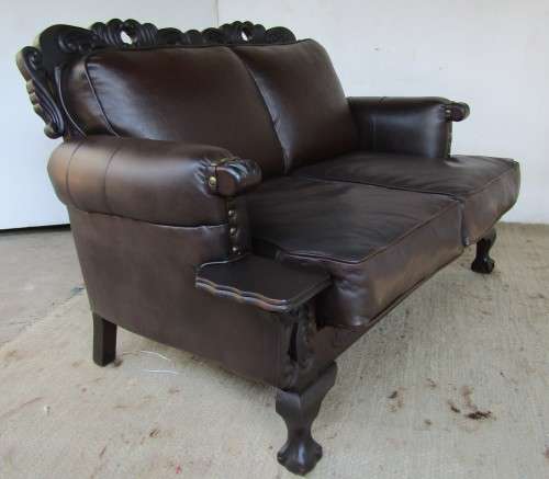 LIMITED EDITION - Rosary Ball and Claw Leather Arm Chairs