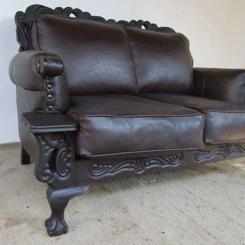 LIMITED EDITION - Rosary Ball and Claw Leather Arm Chairs