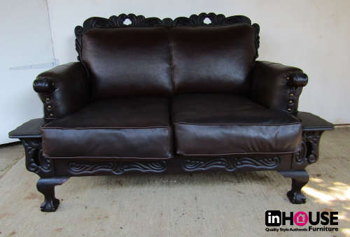 LIMITED EDITION - Rosary Ball and Claw Leather Arm Chairs