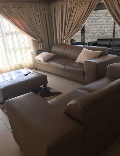 CORICRAFT TERRY LEATHER SUITE *GENUINE LEATHER* CHOCOLATE BROWN