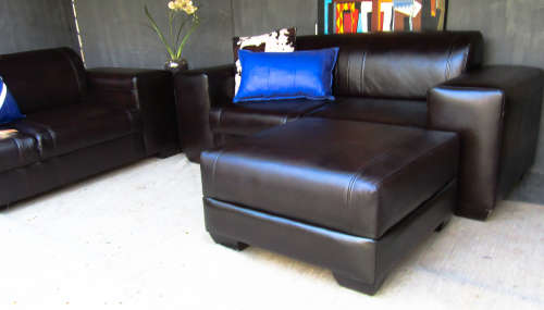 CORICRAFT TERRY LEATHER LOUNGE SUITE - OXBLOOD QUALITY SALE NOW ON!!