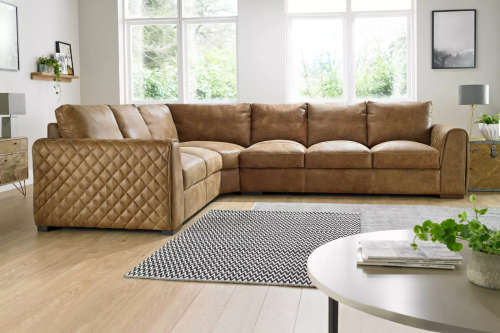 Mazzini Leather Couch