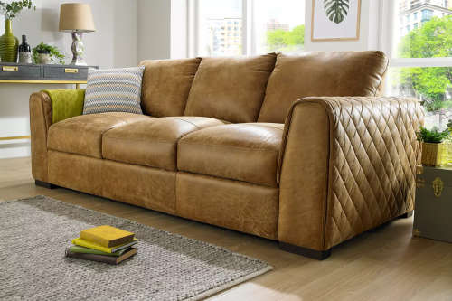 Mazzini Leather Couch