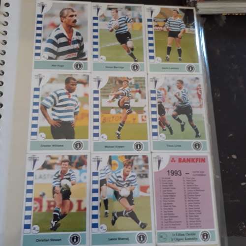 1992/1993 Cricket, Curriecup and Tri Nations card collection