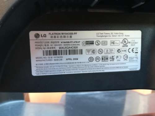 19' LG LCD Monitor