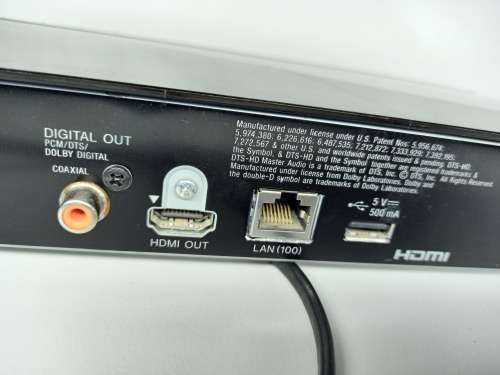 Sony Blu-Ray 3D DVD Player | HDMI | 2 USB Ports | Ethernet Port