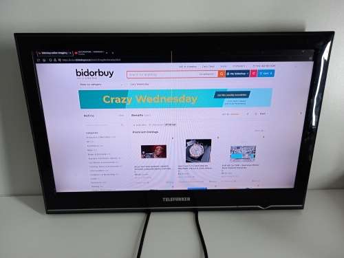 22-inch Full HD LED Telefunken TV | No TV Licences Required | HDMI & VGA Ports
