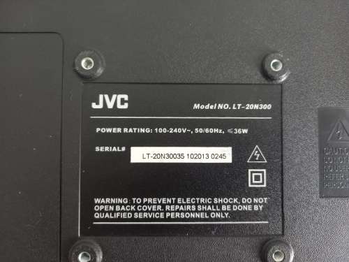 20-inch JVC LED TV | LT-20N330Z | Resolution: 1366x768 | HDMI | VGA | USB