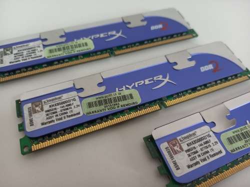 3 x 1GB DDR2 Kingston HyperX Gaming Ram (Sold Each) | Desktop Gaming Ram | With Built-in Heat Sink