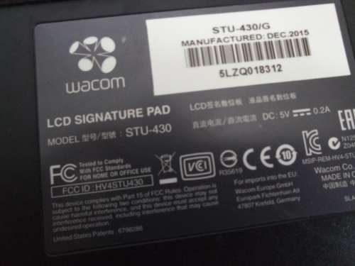 [Retail: R6700] 2 x Wacom STU-430 LCD Signature Pads & 1 x Targus NumPad USB Keyboard | Massive Deal