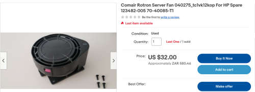 [Retail: R7590] 18 x HP Server Fans | High Speed & High Performance Fans