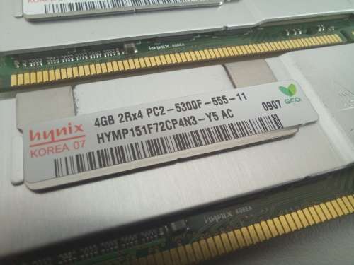 Retail: R2625 | 4GB DDR2 Hynix Server RAM | PC2-5300F | With Heatsink | Tested & Working