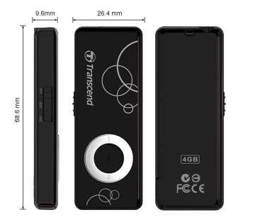 Transcend T.Sonic MP300 8GB MP3 Player & Portable Storage | Retail: R485 | LIMITED DEAL