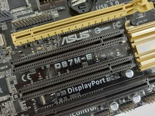 ASUS Q87M-E Motherboard | LGA1150 | 4th Gen Support | DDR3 Support | 2 x Caps Missing