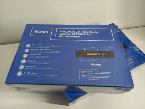 Retail: R2199 Each | 2 x Brand New Sealed D-Link Router/Fibre Ready Router (Telkom Branded)