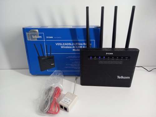 Retail: R2199 | Like New D-Link Router/Fibre Ready Router (Telkom Branded) | Opened Box + More