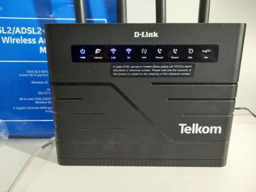 Retail: R2199 | Like New D-Link Router/Fibre Ready Router (Telkom Branded) | Opened Box + More