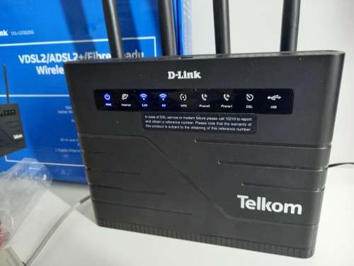 Retail: R2199 | Like New D-Link Router/Fibre Ready Router (Telkom Branded) | Opened Box + More