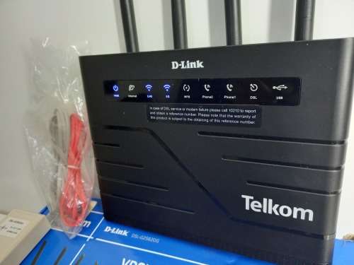 Retail: R2199 | Like New D-Link Router/Fibre Ready Router (Telkom Branded) | Opened Box + More