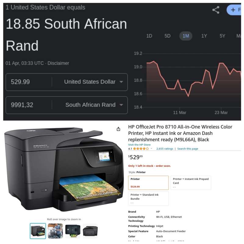Verified Tested | Retail: R9991 | HP OfficeJet Pro 8710 All-in-One Printer | Print/WiFi/Scan/Copy