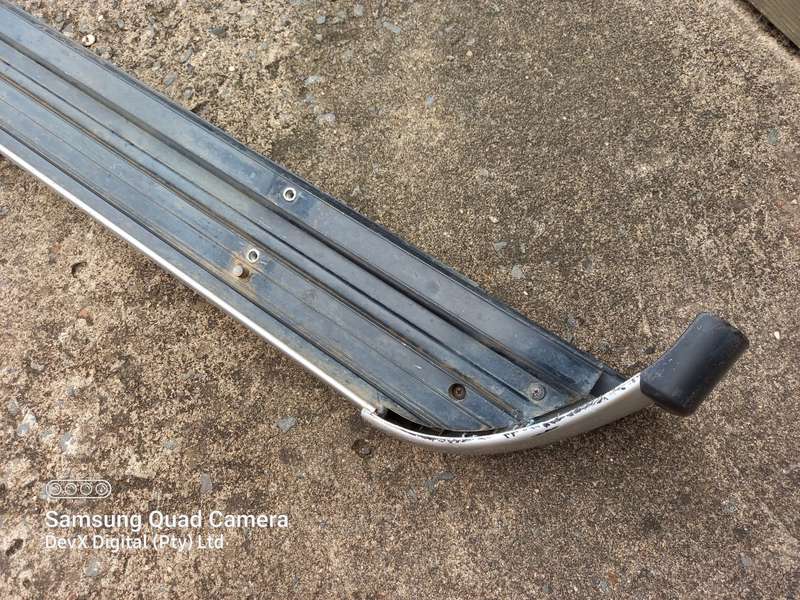 1.95m Single Side Step Excalibur For Vans/Bakkies - Silver & Black - Est Retail Upto R5800