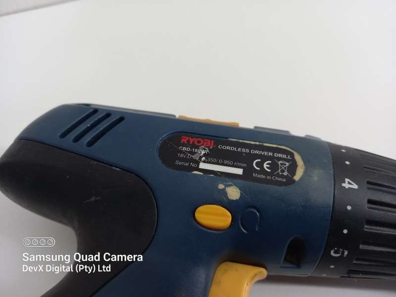 Verified Tested | Ryobi Cordless 18V Li-ion Impact Drill - Model: CBD-180VR - No Battery Pack