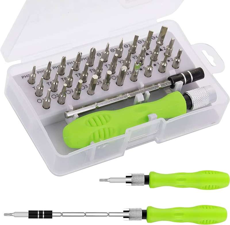32 Piece Precision Screwdriver Set - Magnetic Tips - Corrosion-Resistant