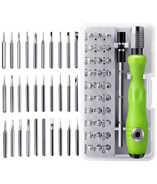 32 Piece Precision Screwdriver Set - Magnetic Tips - Corrosion-Resistant