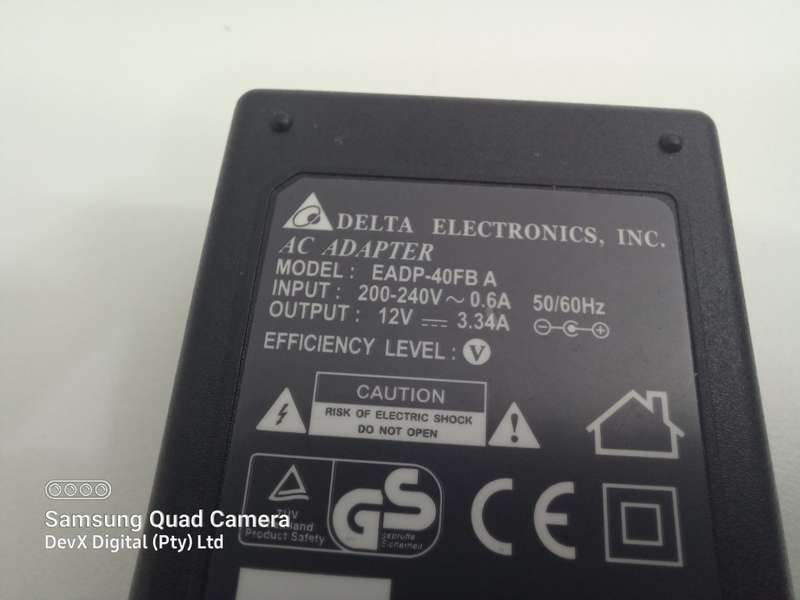 12V Delta Charger For Laptops, Routers, Media Players + More - 12V/2.5A/30W - Brand New