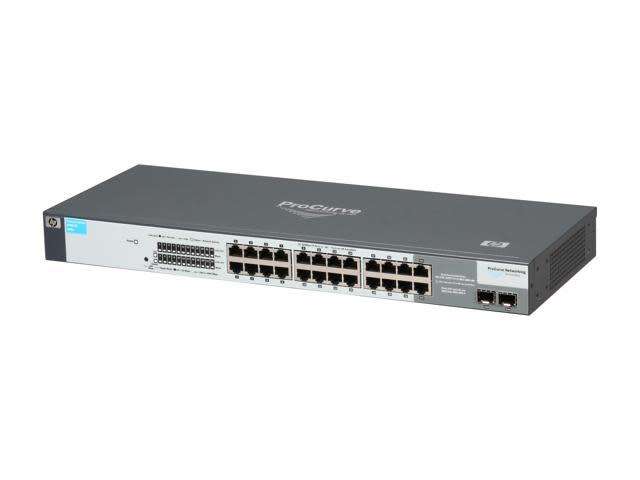 Verified Tested - 24 Port HP ProCurve 1700-24 Ethernet Switch - Rack-mountable + Power Cable