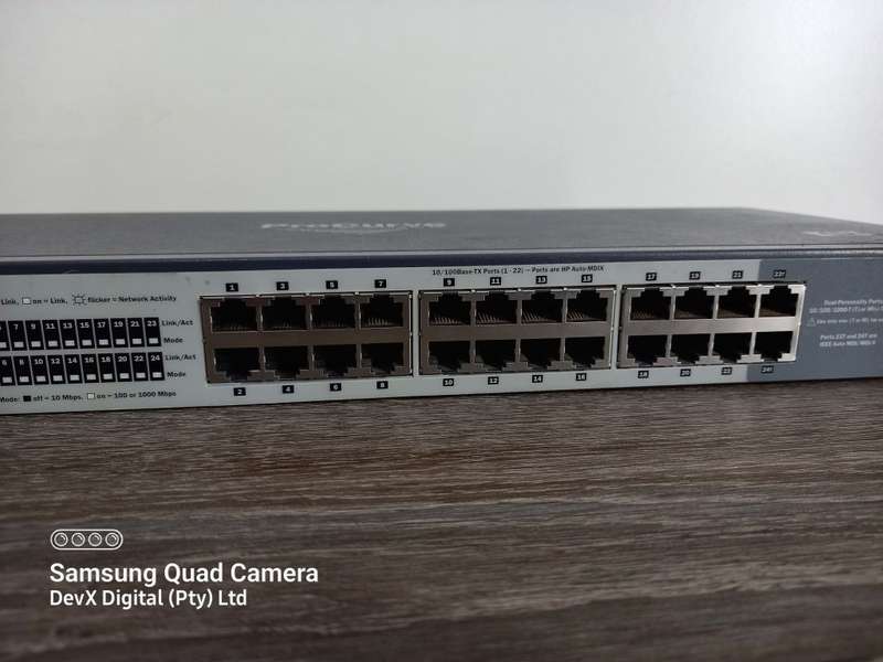 Verified Tested - 24 Port HP ProCurve 1700-24 Ethernet Switch - Rack-mountable + Power Cable