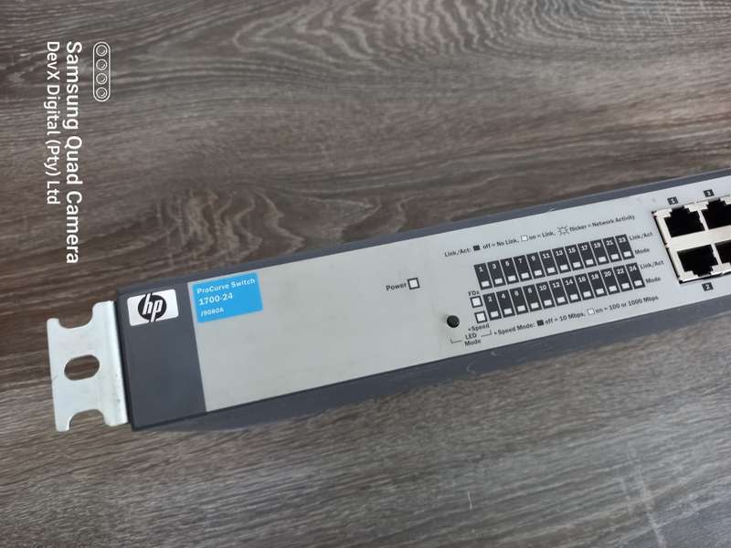 Verified Tested - 24 Port HP ProCurve 1700-24 Ethernet Switch - Rack-mountable + Power Cable