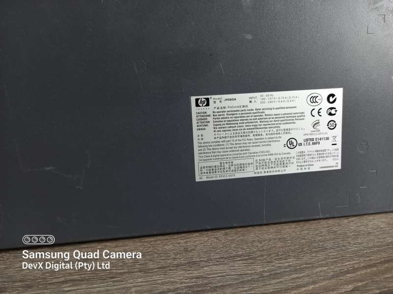 Verified Tested - 24 Port HP ProCurve 1700-24 Ethernet Switch - Rack-mountable + Power Cable