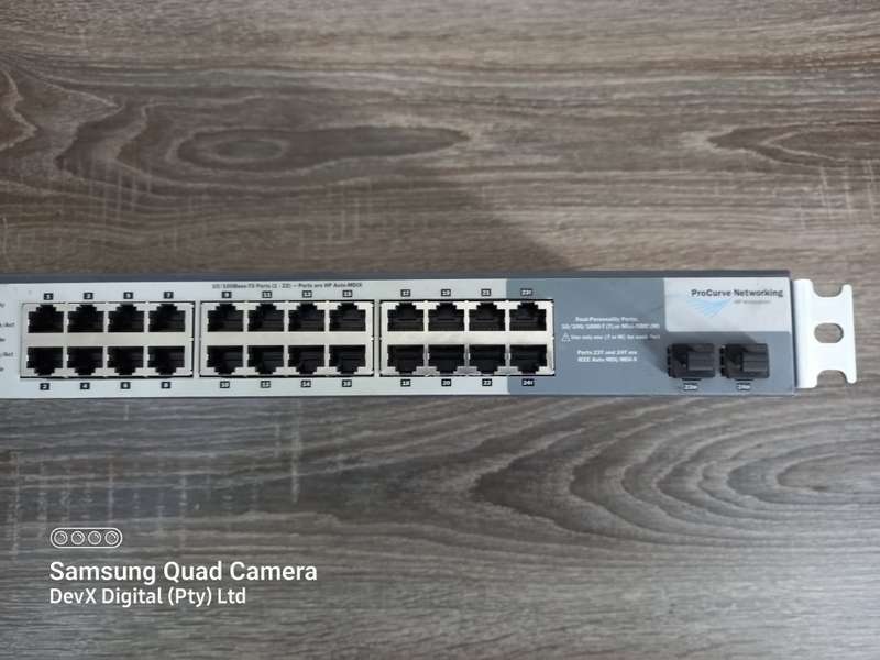 Verified Tested - 24 Port HP ProCurve 1700-24 Ethernet Switch - Rack-mountable + Power Cable