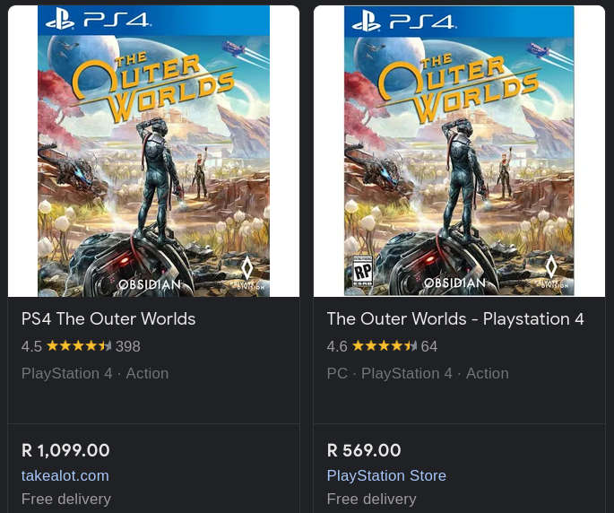 Original PS4 Games - The Outer Worlds - Verified Tested - In Excellent Condition - Only One Left