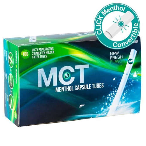 MCT Menthol Captule Tubes  100 in a box