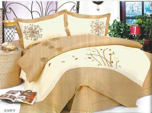6 Piece - Embroided - Double Bed - Duvet Cover Set