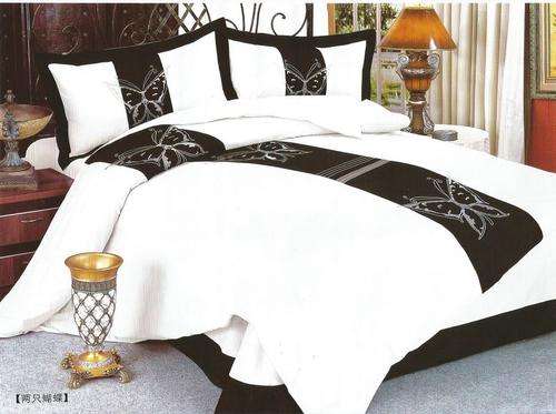 6 Piece - Embroided - Double Bed - Duvet Cover Set