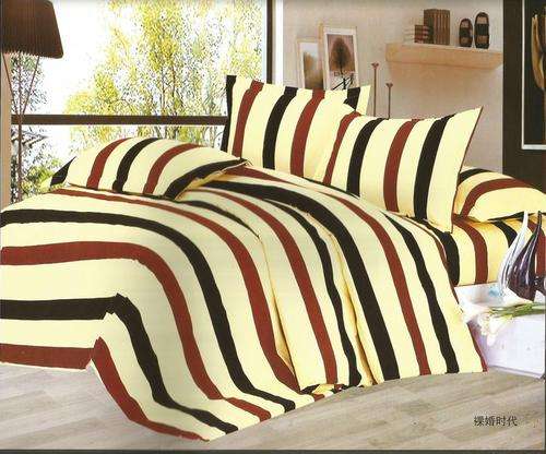 6 Piece - Cotton Feel - Bed Linen - Queen Size- Duvet Cover Set