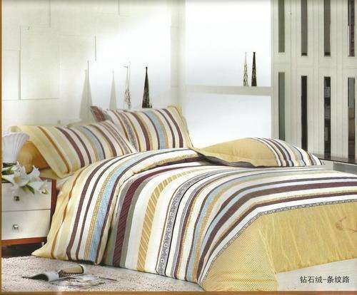 6 Piece - Cotton Feel - Bed Linen - Queen Size- Duvet Cover Set