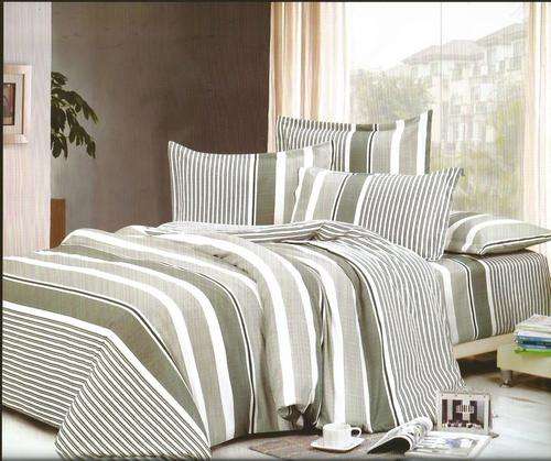 6 Piece - Cotton Feel - Bed Linen - Queen Size- Duvet Cover Set