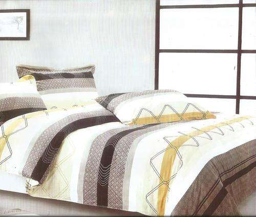 6 Piece - Cotton Feel - Bed Linen - Queen Size- Duvet Cover Set
