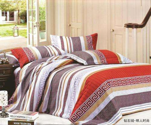 6 Piece - Cotton Feel - Bed Linen - Queen Size- Duvet Cover Set