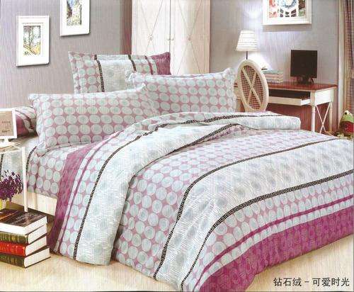 6 Piece - Cotton Feel - Bed Linen - Queen Size- Duvet Cover Set